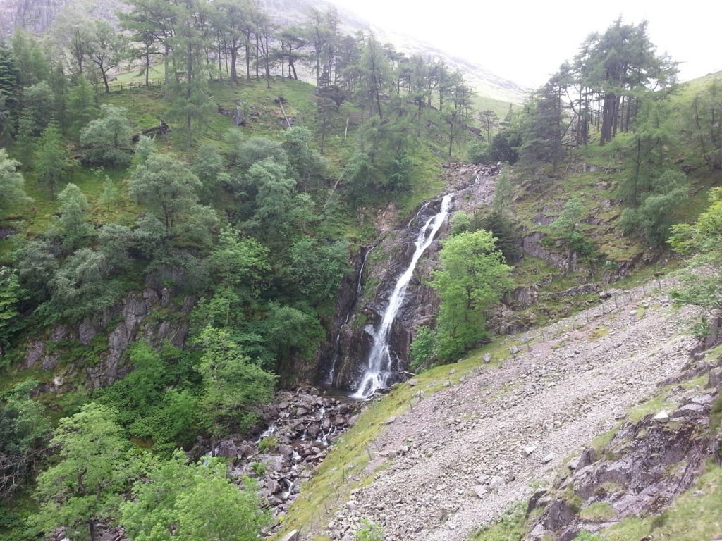 Taylorgill Force on the path up to Sty Head, Borrowdale